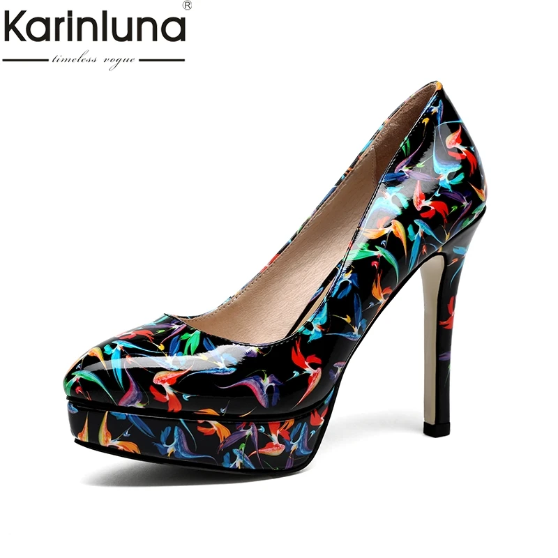 

Karinluna Fashion High Quality Spring Autumn Pumps Woman Shoes OL High Heels Shoes Woman Pumps Female
