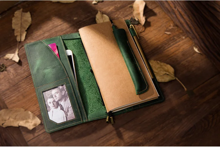 Винтажный блокнот путешественника Recargable Filofax из натуральной кожи, сменная бумага для путешествий, органайзер, Подарочный дневник, планировщик, bullet journal
