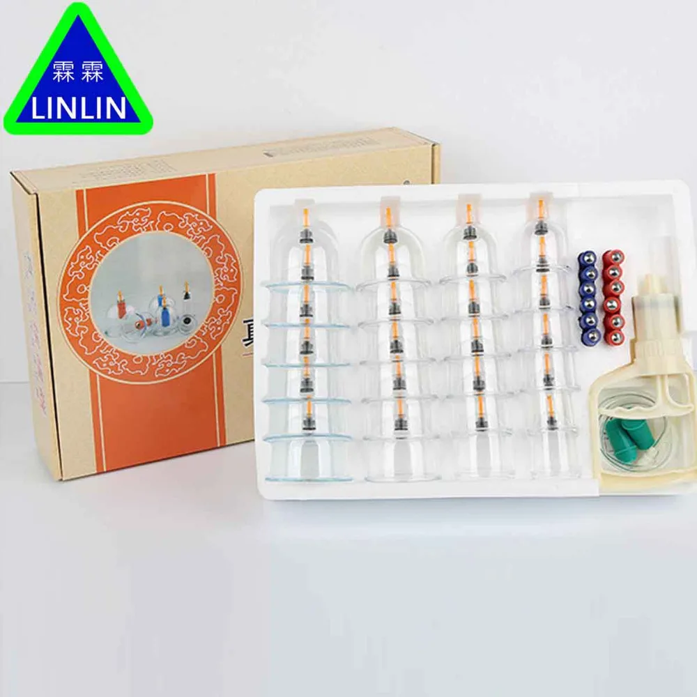 

LINLIN 24 tank thickening magnetic therapy vacuum cupping device, household air suction cupping large size suit