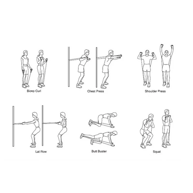 120cm Elastic Resistance Bands Yoga Pull Rope Fitness Workout Sports Bands Yoga Rubber Tensile Pull Rope Expander