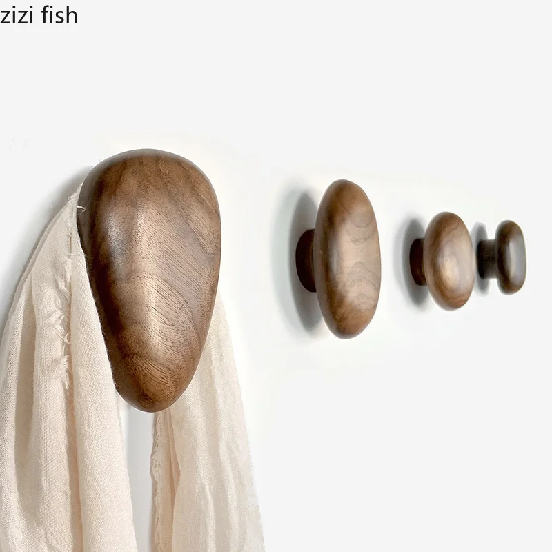 Деревянный настенный крючок для пальто в скандинавском стиле, шарфы/Рюкзаки/Крючки для шляп, домашний декоративный крючок