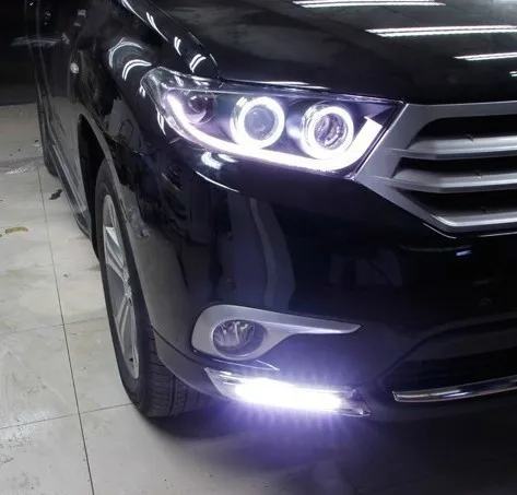

eOsuns LED daytime running light DRL for lamp for Toyota Highlander Kluger, wireless switch
