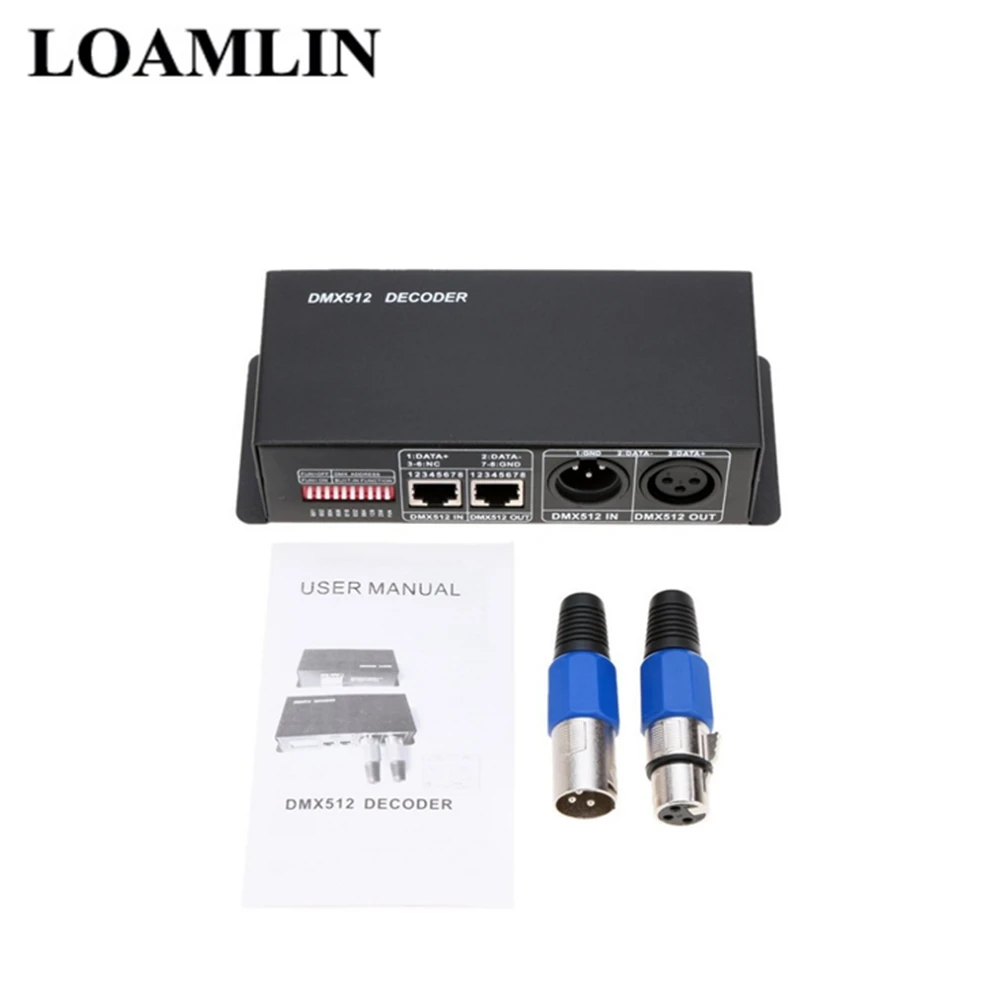 Светодиодный диммер DMX512 RGBW 4 канальный декодер контроллер светодиодный