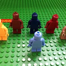 GUSUG 60 шт. MOC пустые простые непечатные строительные блоки DIY Кирпичи создать детские игрушки