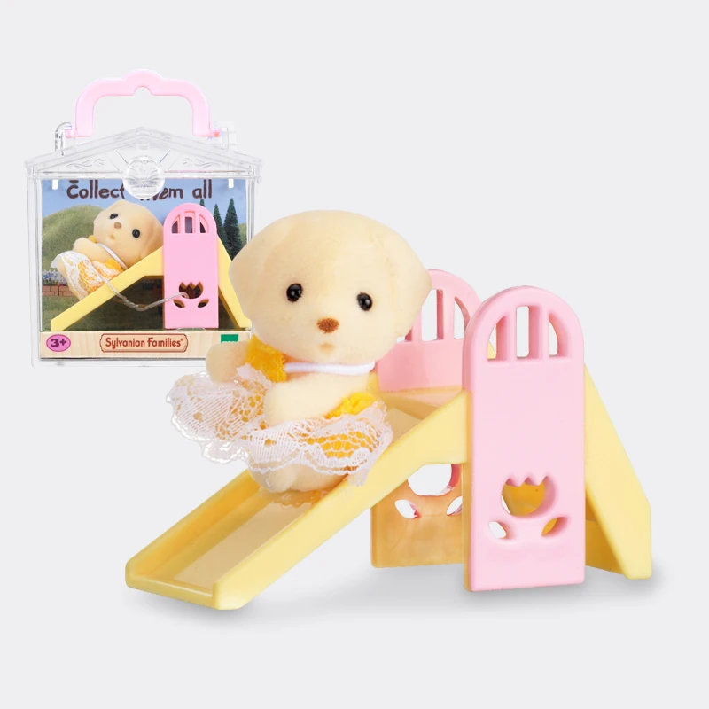 Sylvanian Семейный комплект с собачкой и горкой домик для кукол животными Меховая