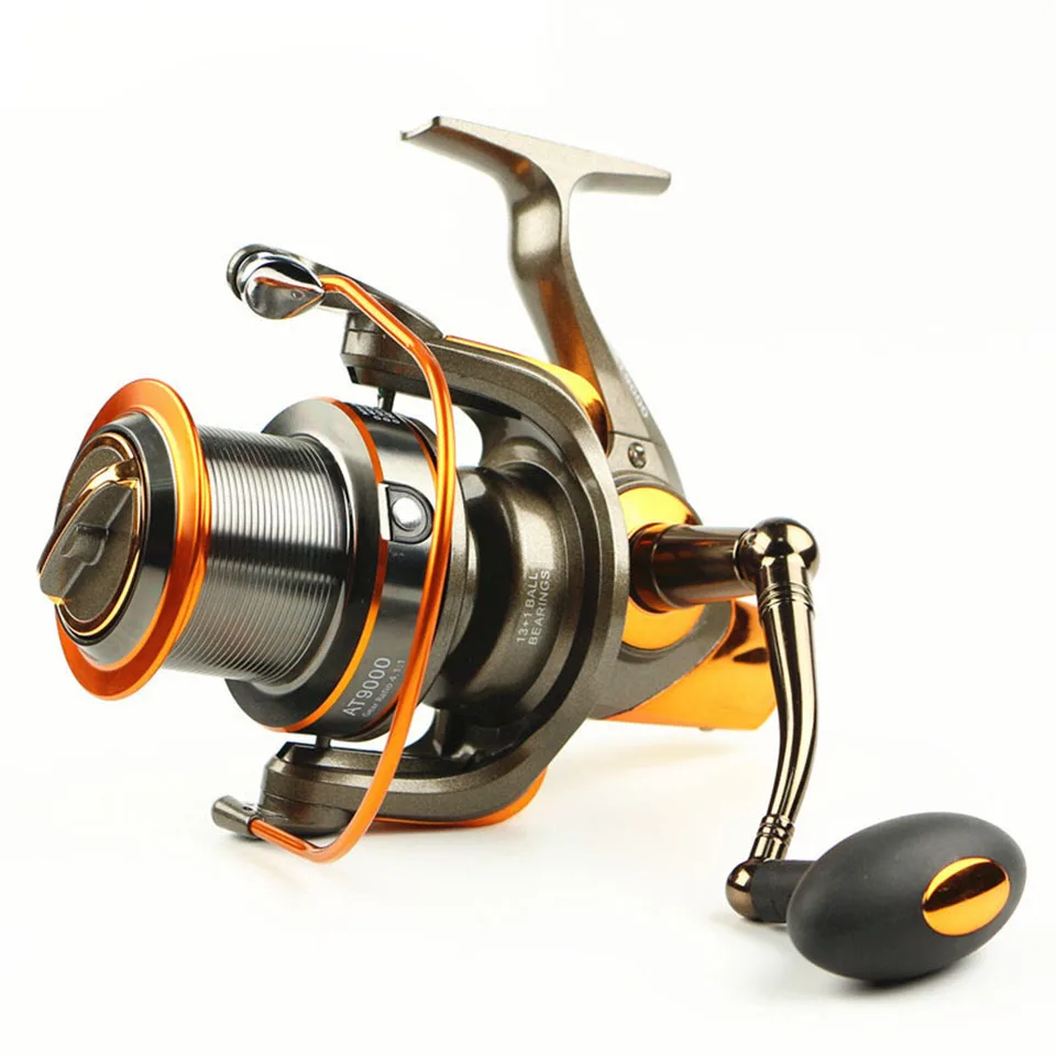 

Fishing Wheel Aluminum Wire Cup 8000 9000 spinning Fishing Reel Gear Ratio 4.6:1 with 13+1BB for Ocean Rock Fishing Boat Fishing