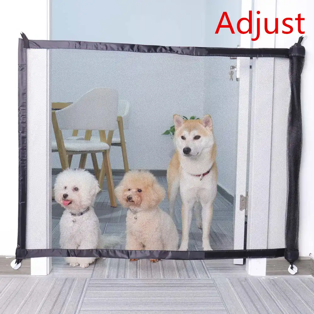 mesh pet gate with door