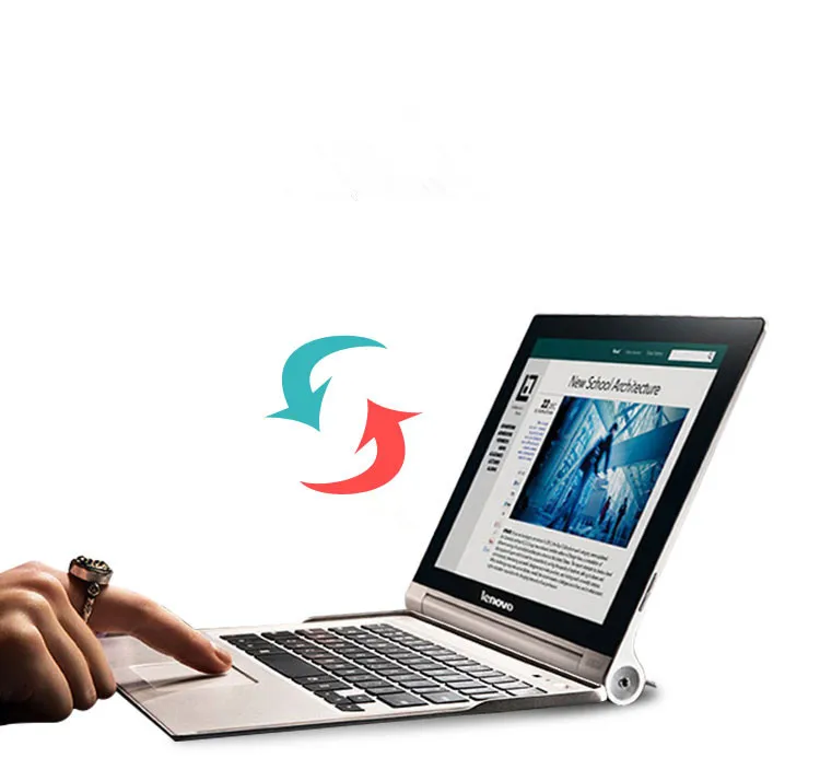 ① Оригинальная клавиатура Bluetooth Lenovo YOGA 2 3 Pro 10.1 Аккумуляторная сенсорная панель Русский А ★