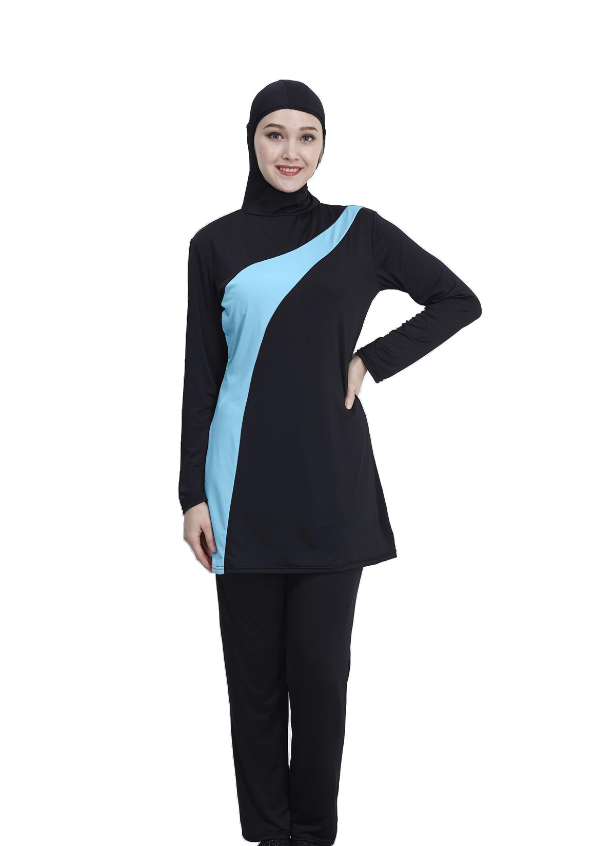 Long Sleeve muslim swimsuit plus size swimwear women muslim swimwear Nylon Burkini Swimming maillot de bain femme musulmane