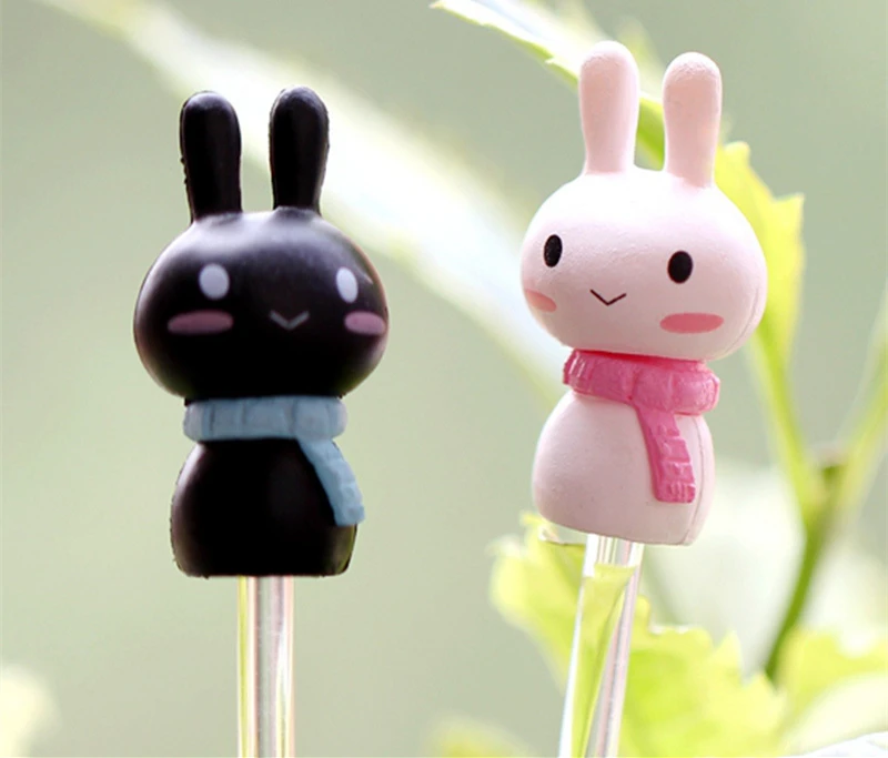 Details about   2x Couple Rabbit Miniature Figurines Toys Lovely Mini Model Home Garden DCACA 