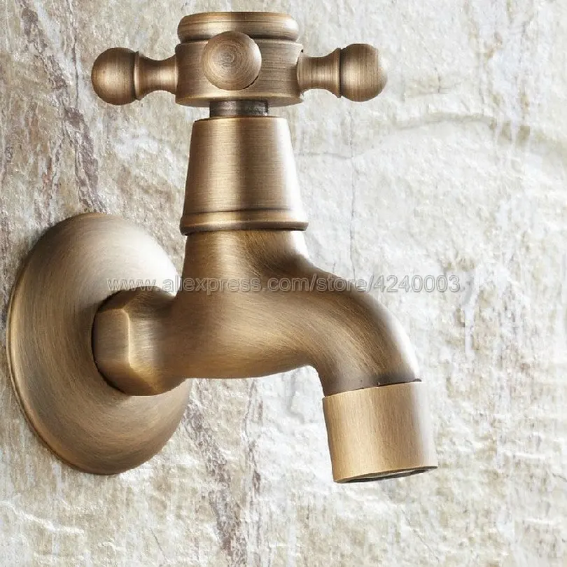 Antique Brass Wall Mounted Garden Bibcock Tap Bathroom Washing Machine Water Tap /Mop Pool Sink Faucet Kav101 Antique Brass Wall Mounted Garden Bibcock Tap Bathroom Washing Machine Water Tap /Mop Pool Sink Faucet Kav101