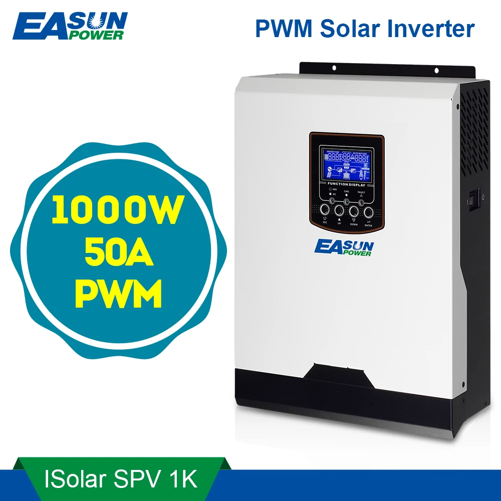 Источник питания EASUN солнечный инвертор 1KW 1KVA 12V 220V с чистым синусом Гибридный
