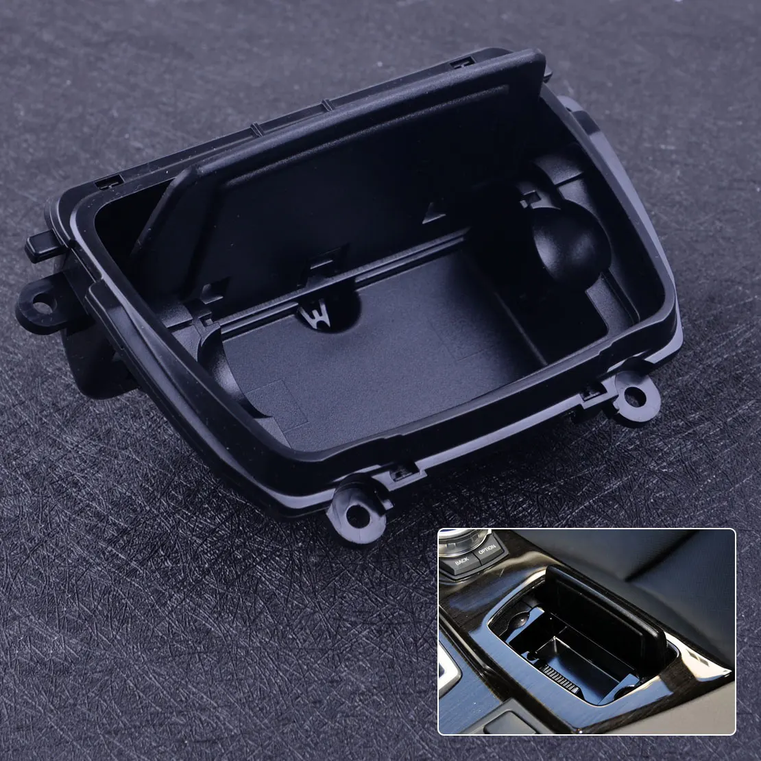 cheap CITALL Fit For BMW F10 F11 5 SERIES 2010 2016 LCI AND NON LCI Black ABS 51169206347 Front Center Console Ashtray