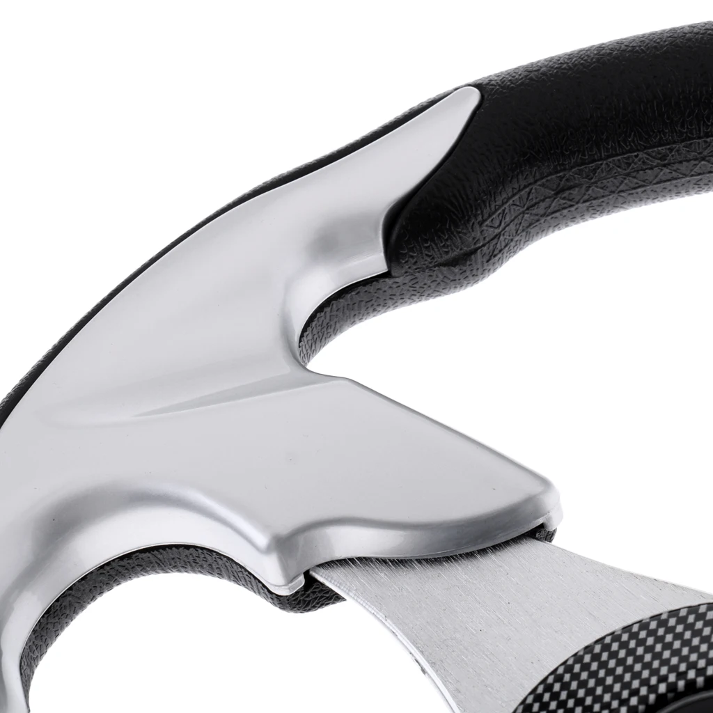 Premium Aluminum Alloy Marine Boat Steering Wheel 310mm 3/4 inch Key Way Tapered with Center Cap