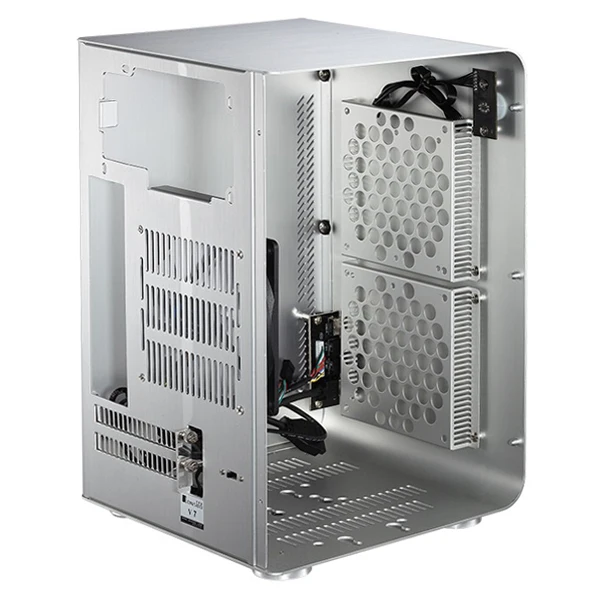 Горячая мини ITX M ATX HTPC Чехол настольный компьютер Корпус все алюминиевые ультра