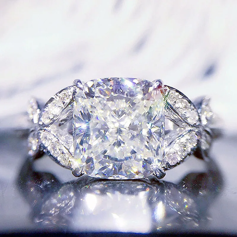 Кольцо из белого золота 18 карат, 1 карат, АЛМАЗНОЕ КОЛЬЦО, боковое кольцо с камнями, обручальное кольцо, обручальное кольцо для женщин Кольцо из белого золота 18 карат, 1 карат, АЛМАЗНОЕ КОЛЬЦО, боковое кольцо с камнями, обручальное кольцо, обручальное кольцо для женщин