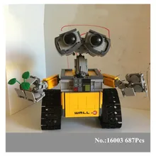 IN STOCK H HXY 687pcs free shipping New 16003 Idea Robot WALL E Lepin Building Set