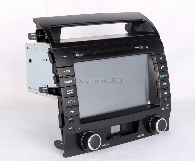 Cheap 8" Head Unit Car DVD Player for Toyota Land Cruiser LC200 2004-2013 with GPS Navigation Radio BT USB SD AUX Audio Stereo Nav 8