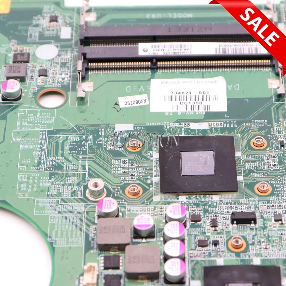 NOKOTION 734821-501 734821-001 اللوحة لابتوب HP 15-N 15z-N 15Z-N100 15Z-N200 DA0U93MB6D0 الرئيسي مجلس A6-5200 8670 متر 1 جرام