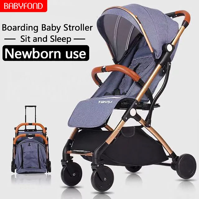 $US $125.13  Original Super Light 6.9kg Baby Umbrella Stroller Can Sit can Lie Folding baby stroller free Gifts 