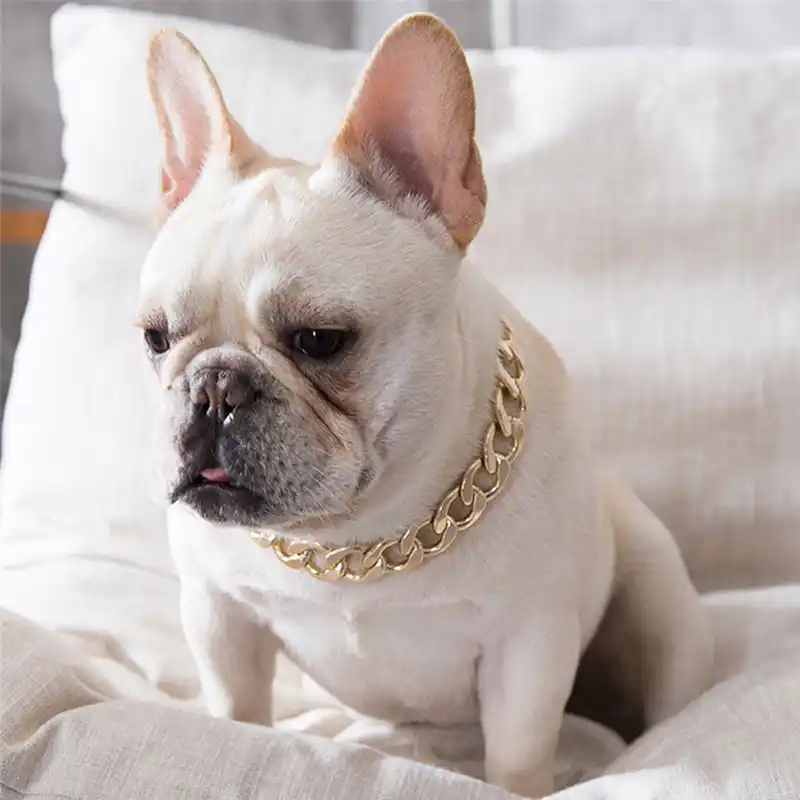 french bulldog gold necklace
