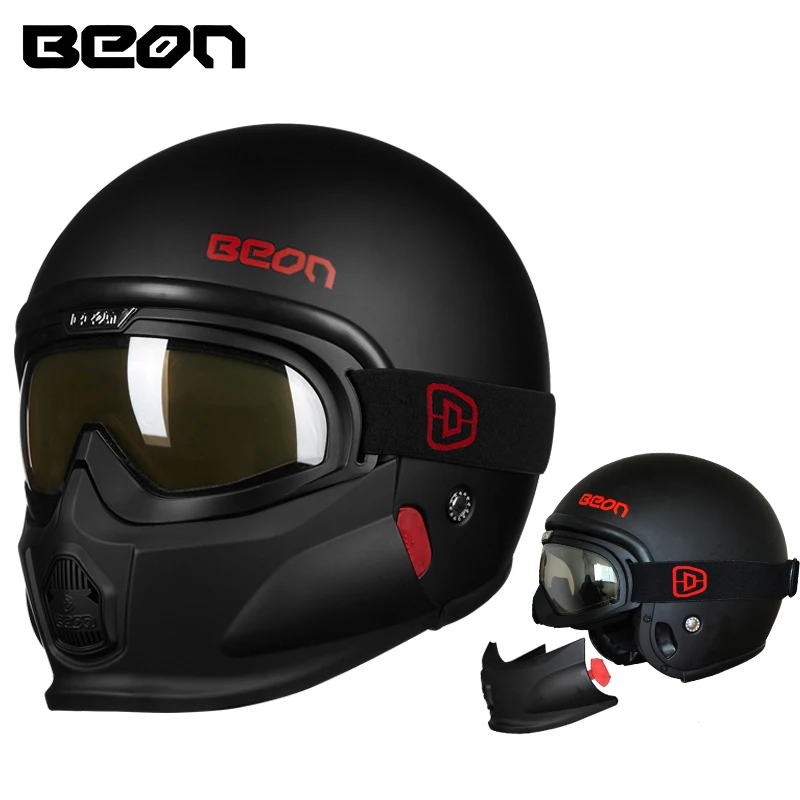 

Beon T703 Retor Jet Motorcycle Helmet Multi-function Motorbike Modular Open Face Helmets Motocross Racing Casque Casco Moto