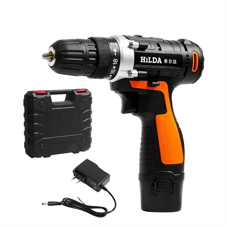 Electric Screwdriver Multi-function Cordless Electric Drill Power Tools for Woodworking With 1pcs Lithium Battery