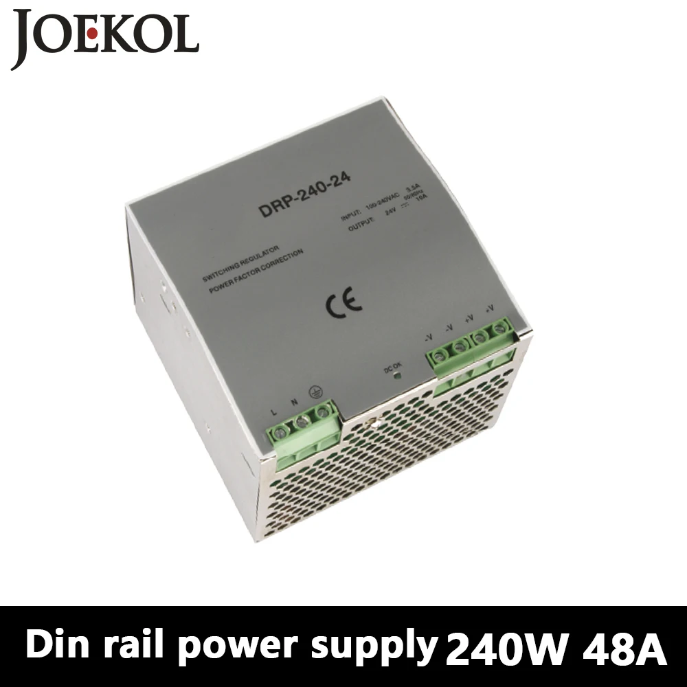 

DR-240 Din Rail Power Supply 240W 48V 5A,Switching Power Supply AC 110v/220v Transformer To DC 48v,ac dc converter