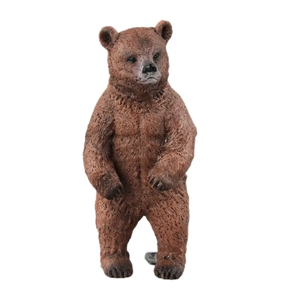 

4/5 PCS Per Set Emulational Standing Brown Black Bear Animal Model Wild Animal Toy Model Action Figure Home Garden Decoration