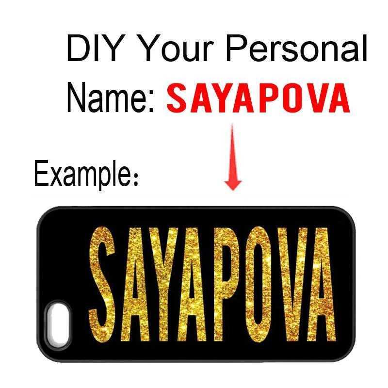 

DIY Custom Name Cover Case for iPhone 7 8 Plus XS MAX XR Samsung Galaxy S5 S6 S7 S8 Plus S9