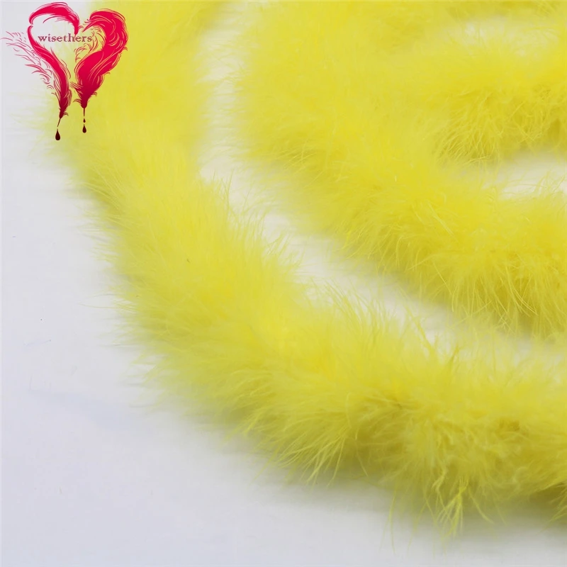 yellow marabou feather boa 3