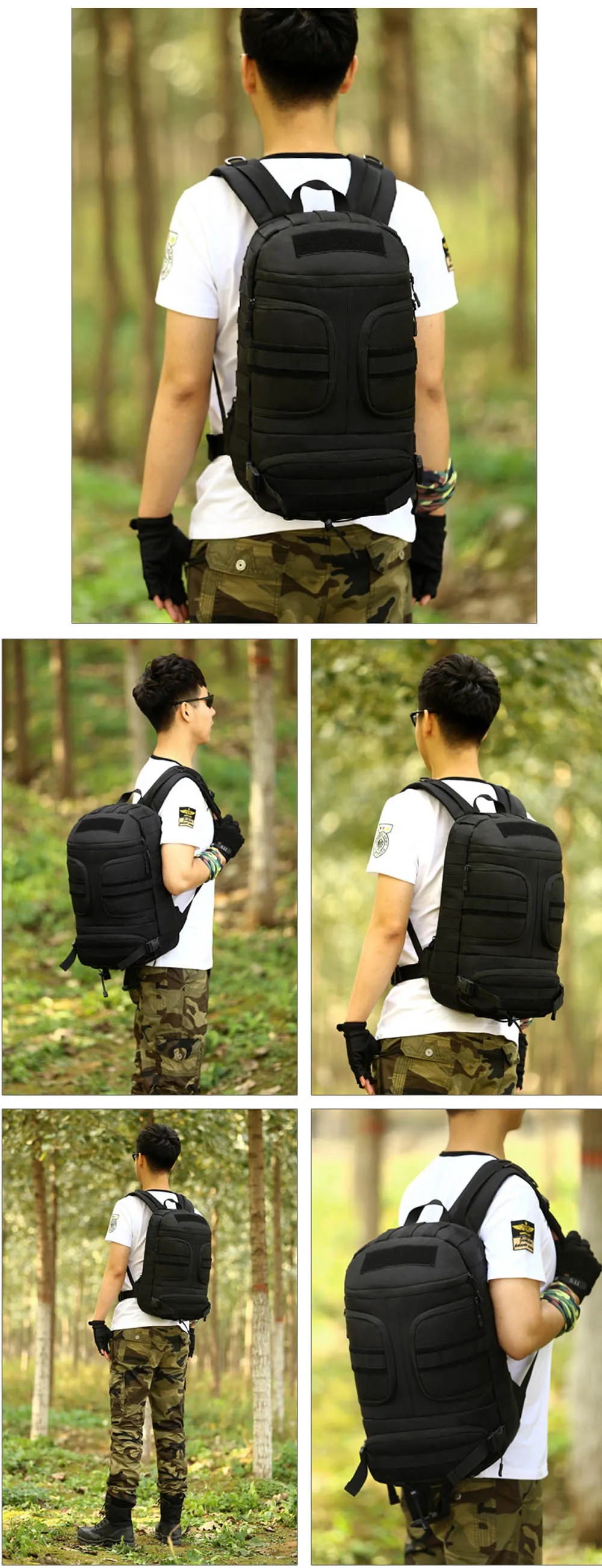 Protector Plus 35L Outdoor Sport Military Tactical Climbing Mountaineering Backpack Camping Hiking Trekking Travel outdoor Bag (34)