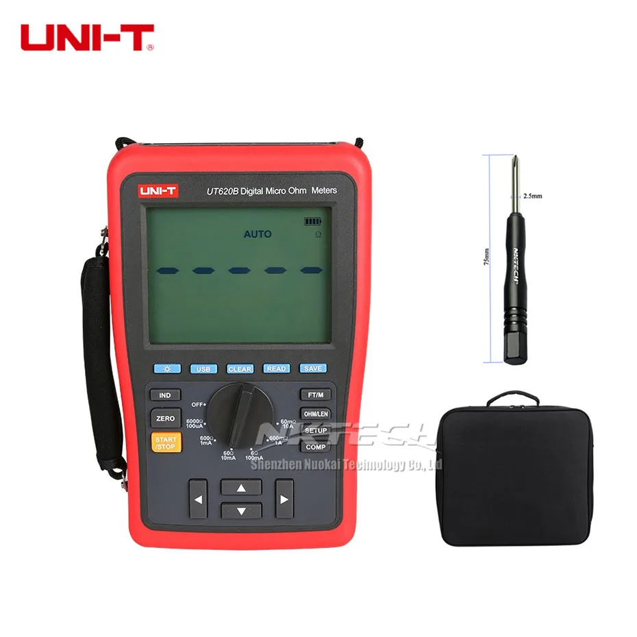 DHL Free Shipping UNI T UT620B Digital Micro Ohm Meters Low Resistance Tester USB Transmission