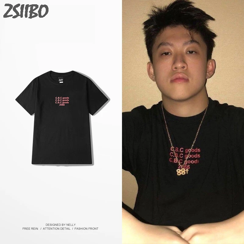 Rich Brian funny t shirts Letter Print T-Shirt Streetwear Fashion Short Sleeve T-shirt HipHop Rapper Tops tshirt