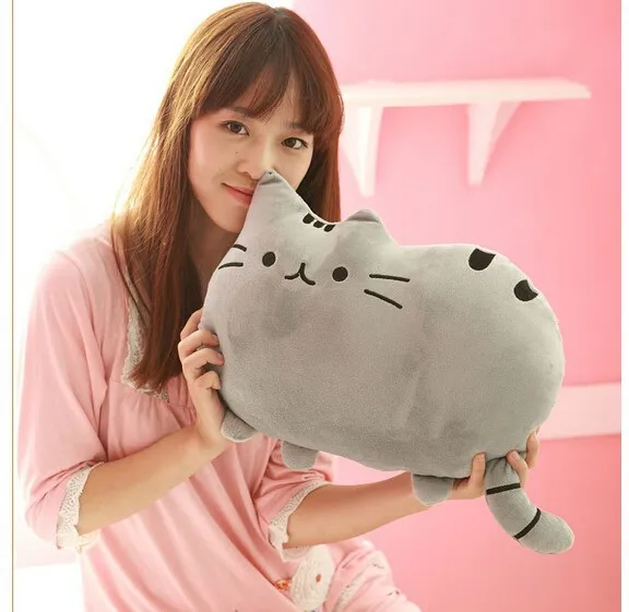Creative Cartoon Animal Soft Plush Toy Stuffed Big Fat Cat cushion For home decoration