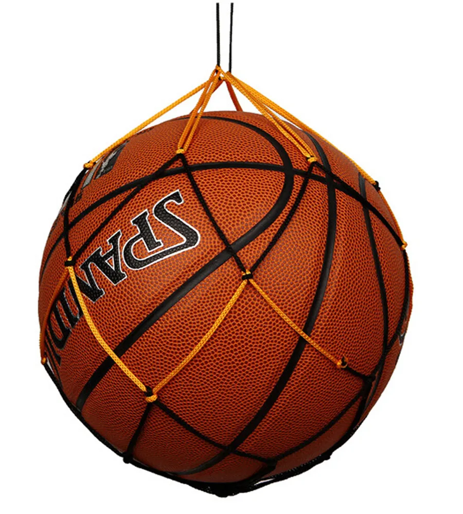 Nylon Net Bag Ball Carry Mesh Volleyball Basketball Football Soccer Useful w// ES