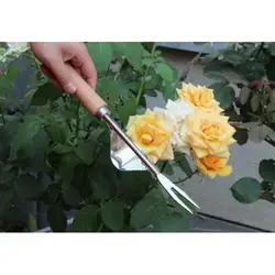 Садовый ручной инструмент для садоводства с деревянной ручкой для садовой лужайки фермы YU-Home