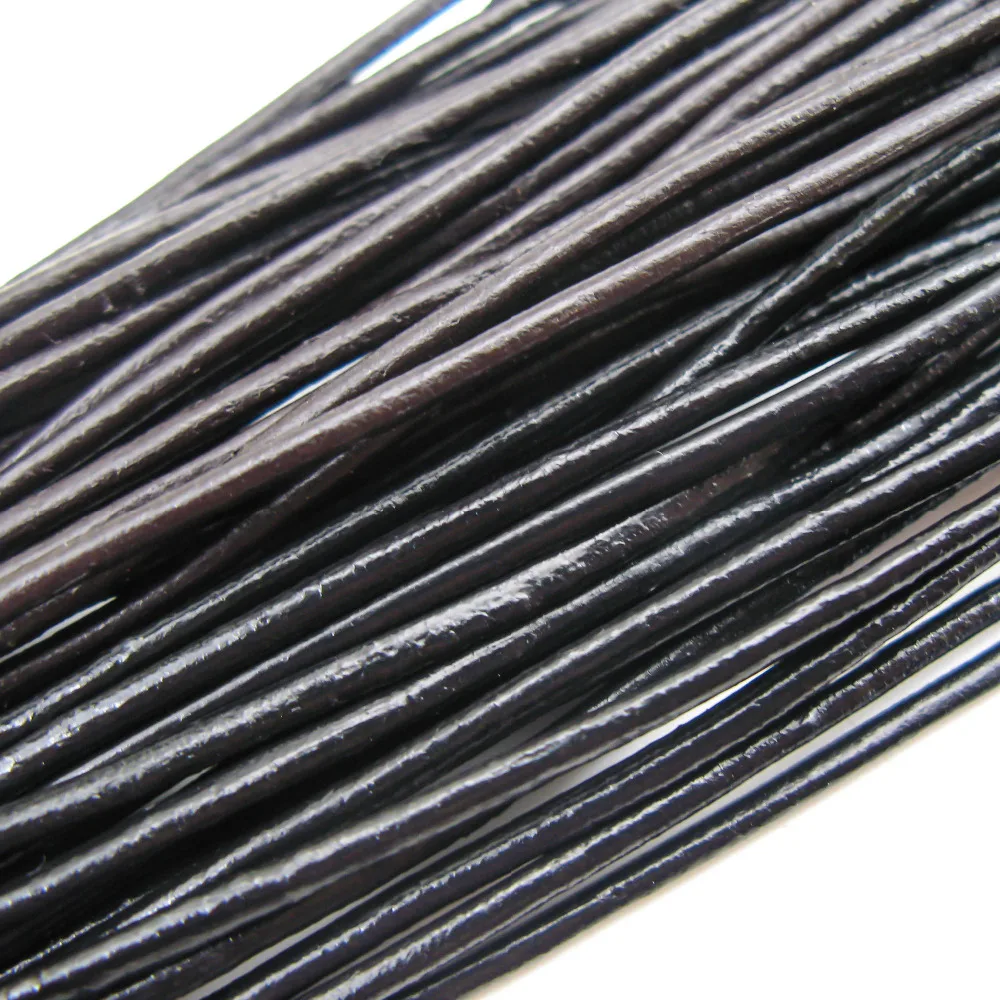 

TOAOB 65pcs Round Leather Cord 2mm Mix Color for DIY Making