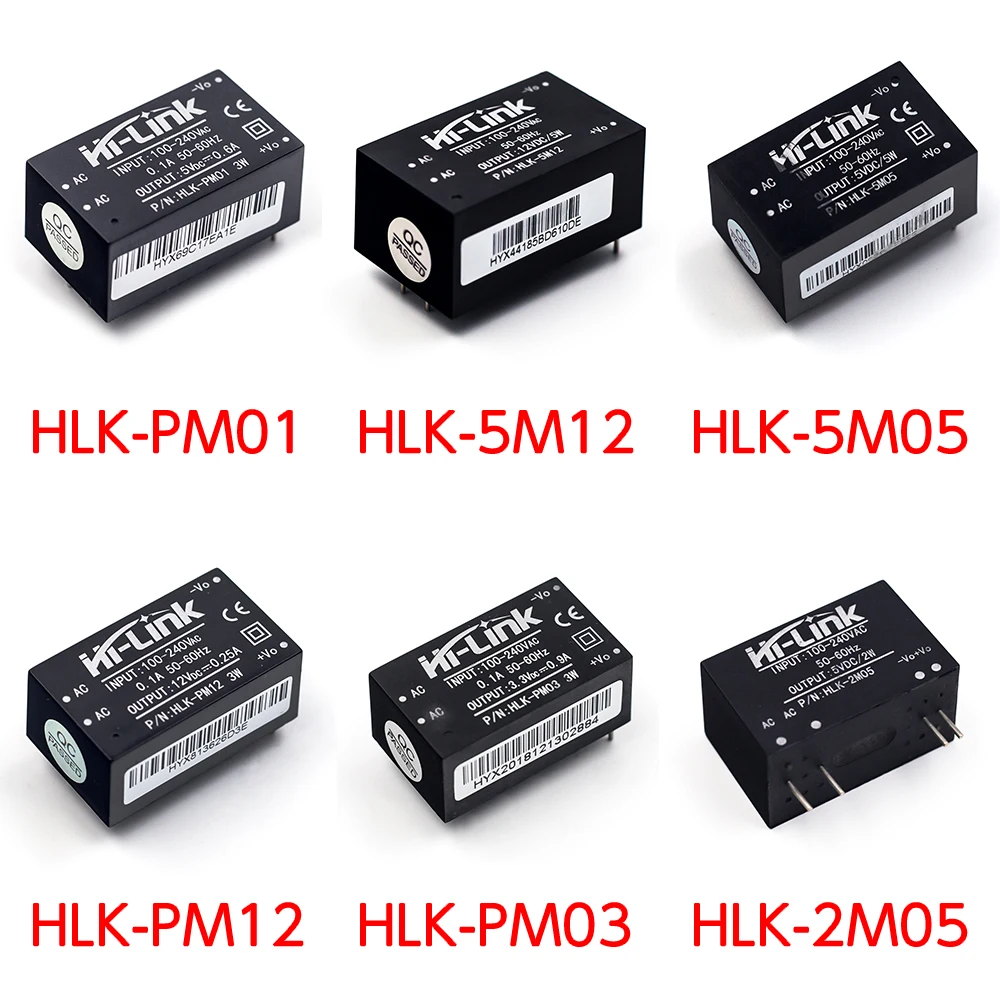 Φ/03/12 HLK PM01/12 5M05 2M05 220V to 5V/3 3 V/12V Mini Power|Интегральные схемы| |