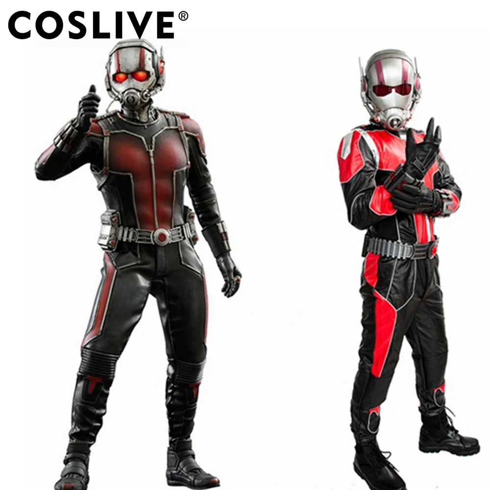 

Coslive Ant-man Dress Outfit COSplay Jumpsuit PU Superhero Costume Deluxe Full Sets Men Prop Replica Ant Man Cosplay
