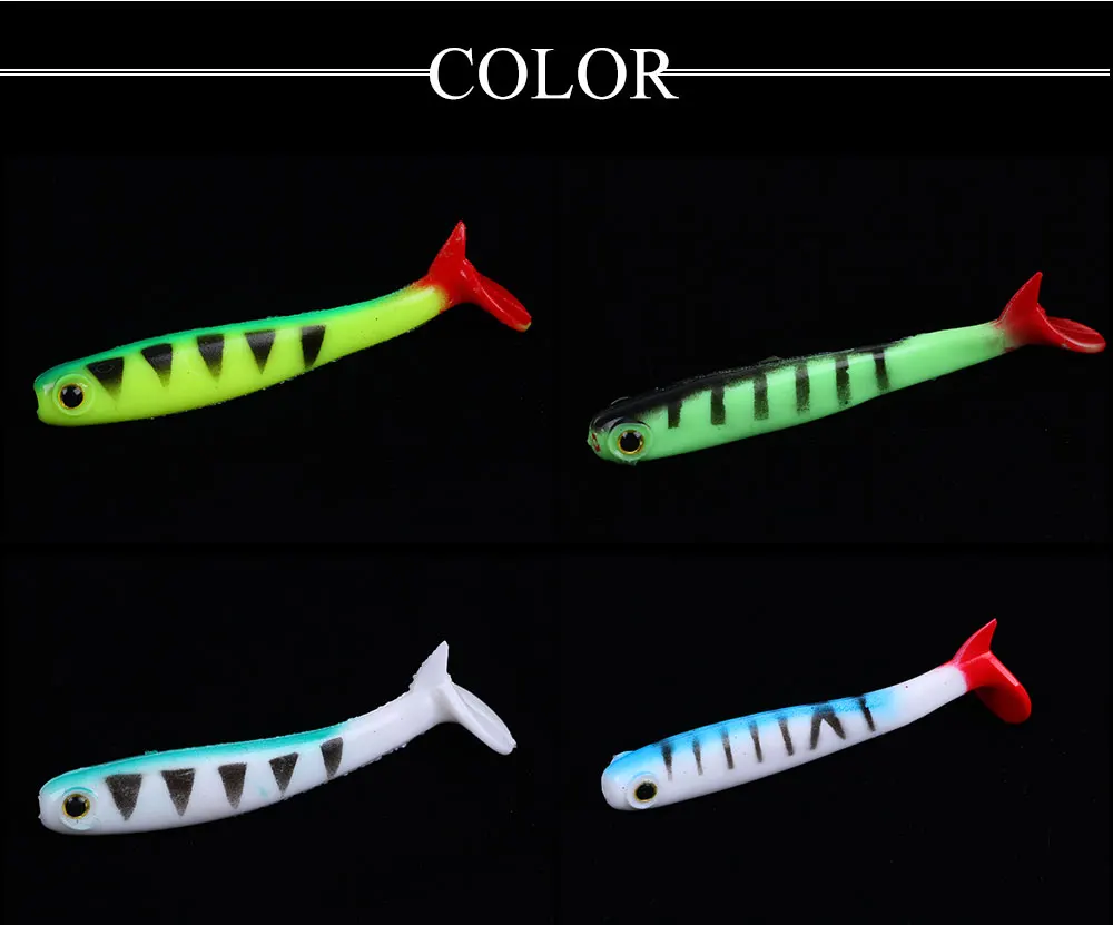 Рыболовные приманки для рыбалки, мягкие блесны на удочку 4/5 шт 8 см/10 см бас для доставки прикорма и оснастки с прорезом Плавание приманки весло хвост приманка воблер рыболовные снасти