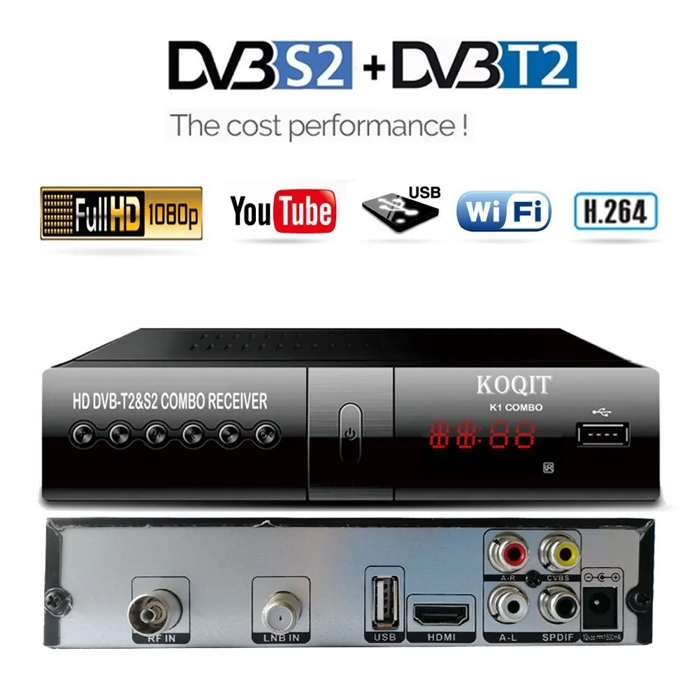  DVB-T2 Tuner Receiver HDMI HD 1080P DVB-S2 Satellite Receiver Decoder TV Box TV Tuner DVB T2 USB Wi