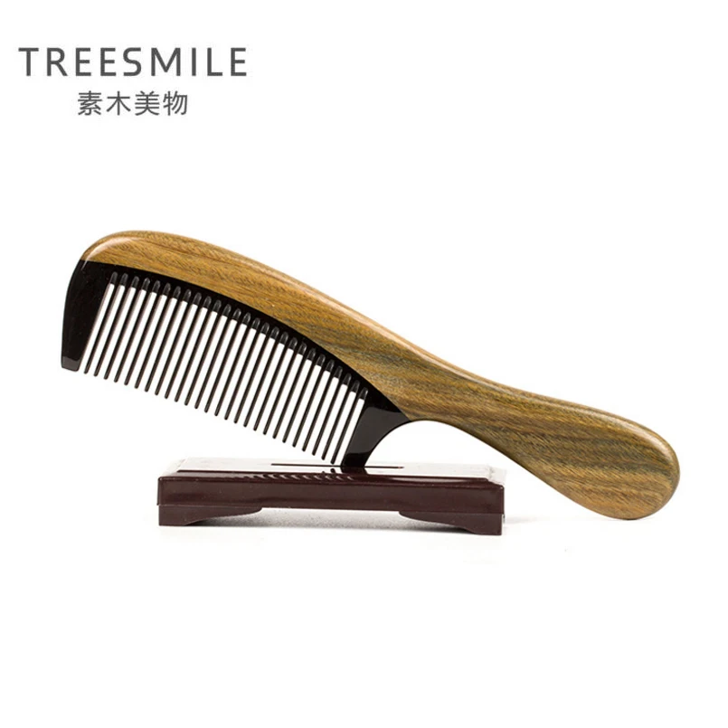 Расческа для волос TREESMILE из сандалового дерева натуральная Антистатическая
