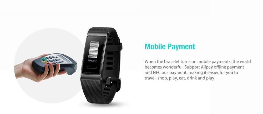 HUAWEI Multifunctional Waterproof Smart Bracelet 3 Pro