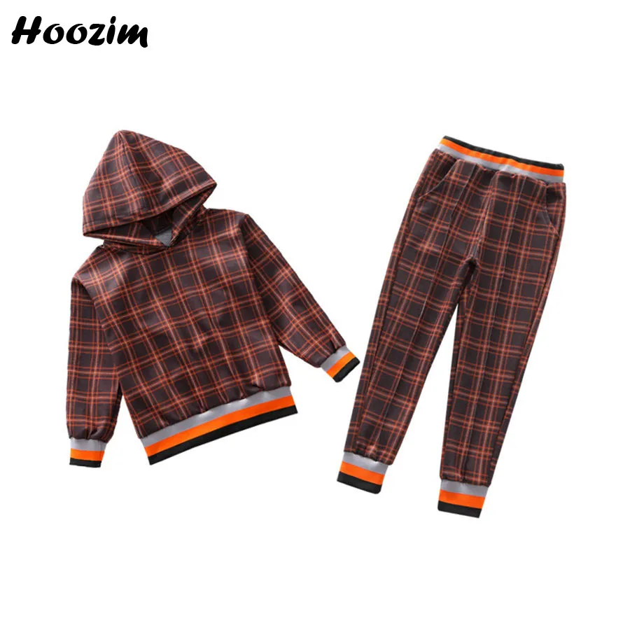 

Princess Set For Girls 8 9 10 11 Years Fashion Kids Clothes Vintage Plaid Sweatshirts+Pants Children Cool Spring Suite For Girls
