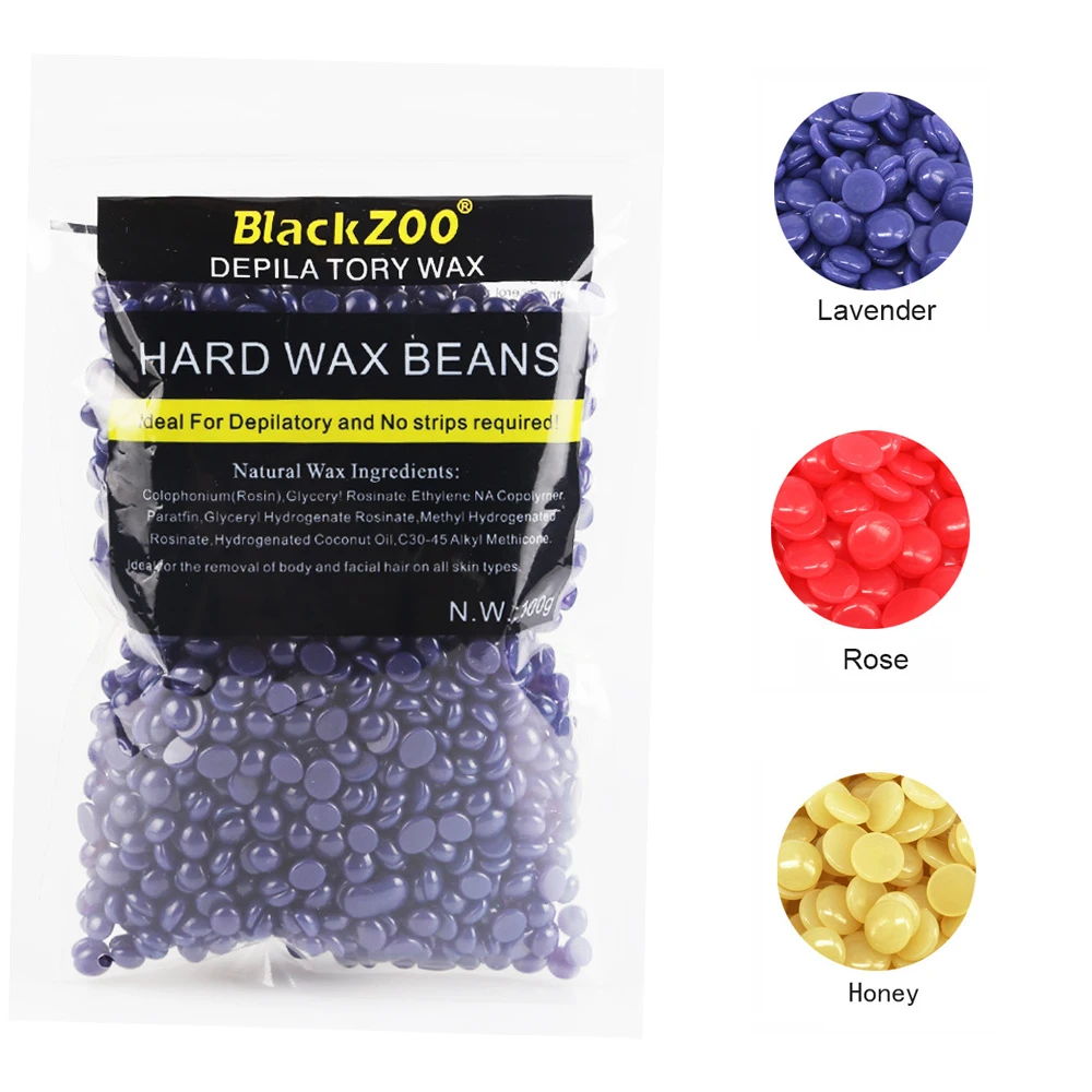 

100g Wax Hard Beans Depilation Remover No Strip Depilatory Hot Film Lavender Hard Wax Pellet Hair Removal Bean for Women Men