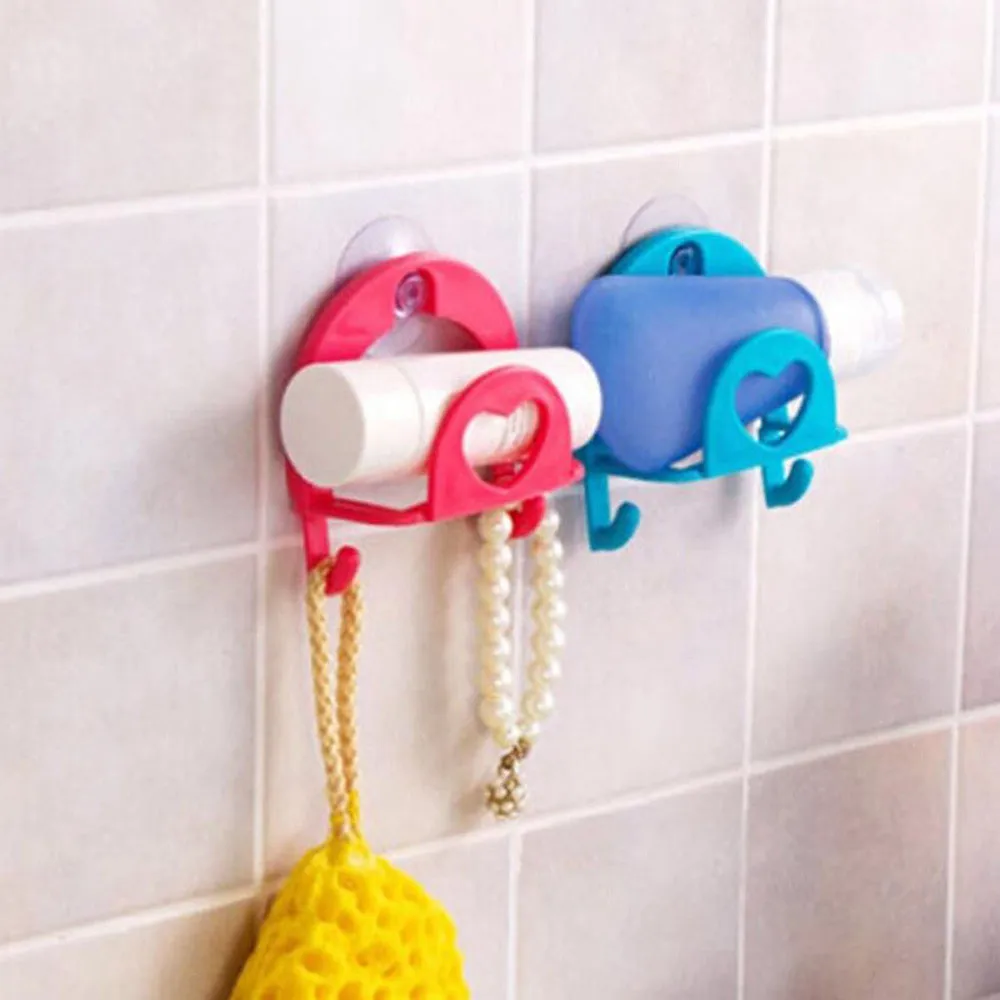 Hot Pratical Sponge Holder Suction Cup Rack Convenient Home Kitchen