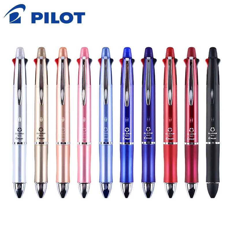 Pilot Dr. Grip 4+ 1 многофункциональная ручка шариковая ручка 0,5/0,7 мм+ 1 механический карандаш 0,5 мм BKHDF-1SR сменный запасной BVRF-8EF/F