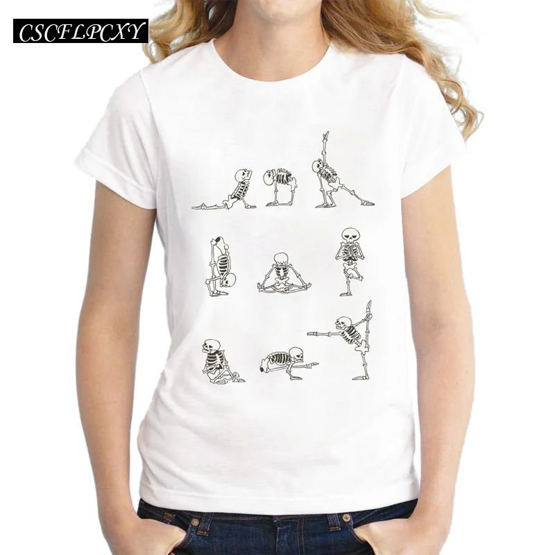 2017-New-Fashion-Boston-Terriers-Design-Women-T-Shirt-Short-Sleeve-Tops-Novelty-Skeleton-Printing-Tee
