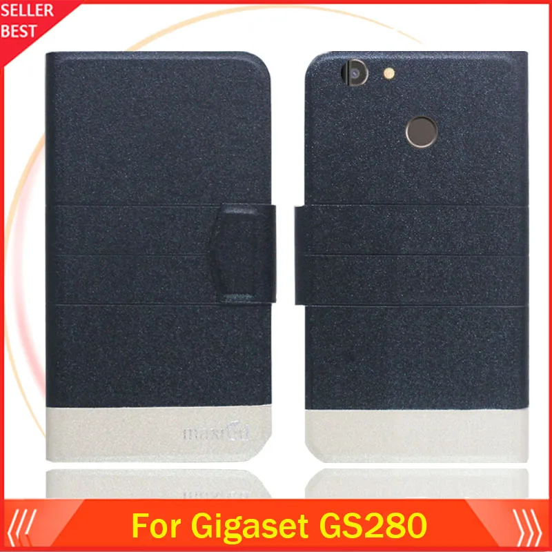 5 цветов Лидер продаж! Кожаный чехол для телефона Gigaset GS280 заводская цена защитный